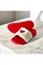 Feathered Red Girl's Slippers - 3