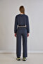 Women's California Printed Crop Tracksuit Bottom Top Set - 3