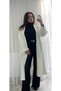 Women's Ecru Long Knit Cardigan - 5