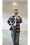 Plaid Oversized Pocket Shirt