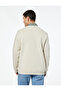 Long Sleeve Ribbed Crew Neck Printed Sweatshirt - 4
