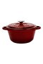 Cast Iron Round Pot Cast Iron Lid New Heritage Series Diameter(Ø)26Cm.-Burgundy
