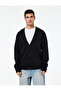 Regular Fit Long Sleeve V-Neck Cotton Button Cardigan - 3