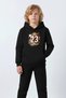 3 İplik Winter Ş Fleece-Lined Basketball Themed Print Detailed Boys' Tracksuit Set - 2