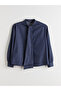 Lcw Modest Indigo Tie Collar Women's Jean Shirt - 5