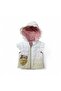 Girl's Hooded Heart Bear Embroidered Puffer Vest