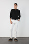 Hidden Waist Elastic Flexible Fabric Slim Fit Pants - 4