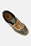 Men Lace Up Sneaker Shoes, Dark Olive - 3