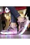 Kids Two Wheel Roller Shoes Rechargeable LED Flash Light Sneaker Skate Heelys Shoes - 7