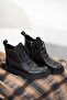Anastasia Lace-Up Genuine Leather Women's Boots Black - 6