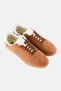 Men Brand Logo Lace Up Casual Shoes, Brown - 2