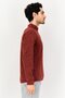 Men Mock Neck Long Sleeve Half Zip Sweater, Brown - 2