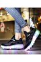 Kids Two Wheel Roller Shoes Rechargeable LED Flash Light Sneaker Skate Heelys Shoes - 7