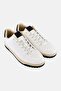 Men Brand Logo Lace Up Shoes, White - 2