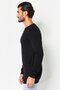Men Slim Fit Long Sleeve Outdoor Sweatshirts, Black - 4