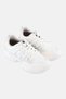 Women Metallic Mesh Lace Up Casual Shoes, White - 4