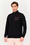 x One 8 Men Slim Fit Long Sleeve Outdoor Full Zip Sweatshirt, Black