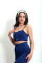 Backless Seamless Sports Bra Midnight Blue - 3
