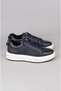Select m054 genuine leather men's casual shoe navy blue - 4