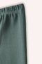 Baby Girl Green Tights with Elastic Detail - 3