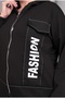 Women's Plus Size Black, Print Detailed Hooded Tracksuit Set - 6