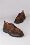 Select 54083 Genuine Leather Casual Men's Shoes Brown Suede - 5