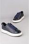 Select m054 genuine leather men's casual shoe navy blue - 7