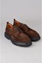 Select 54083 Genuine Leather Casual Men's Shoes Brown Suede