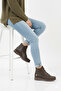 Women's Flat Sole Daily Laceless Orthopedic Genuine Leather Boots M26/Kb4535