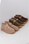 Select 263270 Genuine Leather Casual Men's Boots Khaki Suede - 7