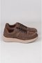 Select 261291 Genuine Leather Casual Men's Shoes Brown Nubuck - 3