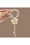 White Flower Pearl Bun Hairpin