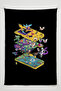 Vertical Gamer Wall Covering – Gaming Themed, High-Quality Fabric, Tapestry Wall Carpet - 2
