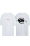 Hahaha Design Printed White Oversized T-Shirt