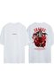 Shanks Design Printed White Oversized T-Shirt
