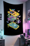 Vertical Gamer Wall Covering – Gaming Themed, High-Quality Fabric, Tapestry Wall Carpet