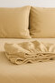 Stonewashed Fitted Sheet Double and King Size + 2 Pillowcases with Pouch 100% Cotton