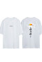 Let It Her Design Printed White Oversized T-Shirt