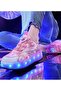 Kids Four Wheel Roller Shoes Rechargeable LED Flash Light Sneaker Skate Heelys Shoes - 3