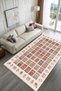 Afghan Beige Mosaic Design Chenille Carpet Rug Runner Non-Slip Washable Living Room Kitchen Hallway - 3