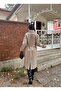 Women's epaulet waist belted lined stamp coat - 4