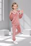 Girls' Velvet Top and Bottom Tracksuit Set – Ages 2-9 – Soft Fabric / Winter Set - 2