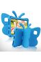 iPad 10.2 Kids Butterfly Kickstand EVA Shockproof Case (Blue)