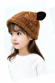 Beret Cute Teddy Bear Panda Eared Children's Plush Beret Welsoft Windproof Hat Winter Plush Beret - 7
