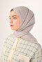 Cotton Polyester Liva Shawl Silver Plain Textured Tok Duruşlu 90X200