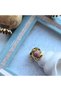 Powder Drop Stone Plated Ring I Me'Vintage Collection - 6