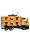 Maxx Wheels Friction Carrier Truck Carrier Truck with Launcher Vehicle with Openable and Closeable Carrier Truck Yellow - 3