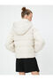 Puffer Jacket Quilted Hooded Zippered Stand Collar with Pockets - 4
