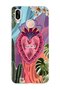Huawei P20 Lite Compatible Colorful Heart and Flower Pattern Transparent Phone Case