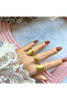 Crescent and Star Patterned Domed Ring I Me'Vintage Collection - 2